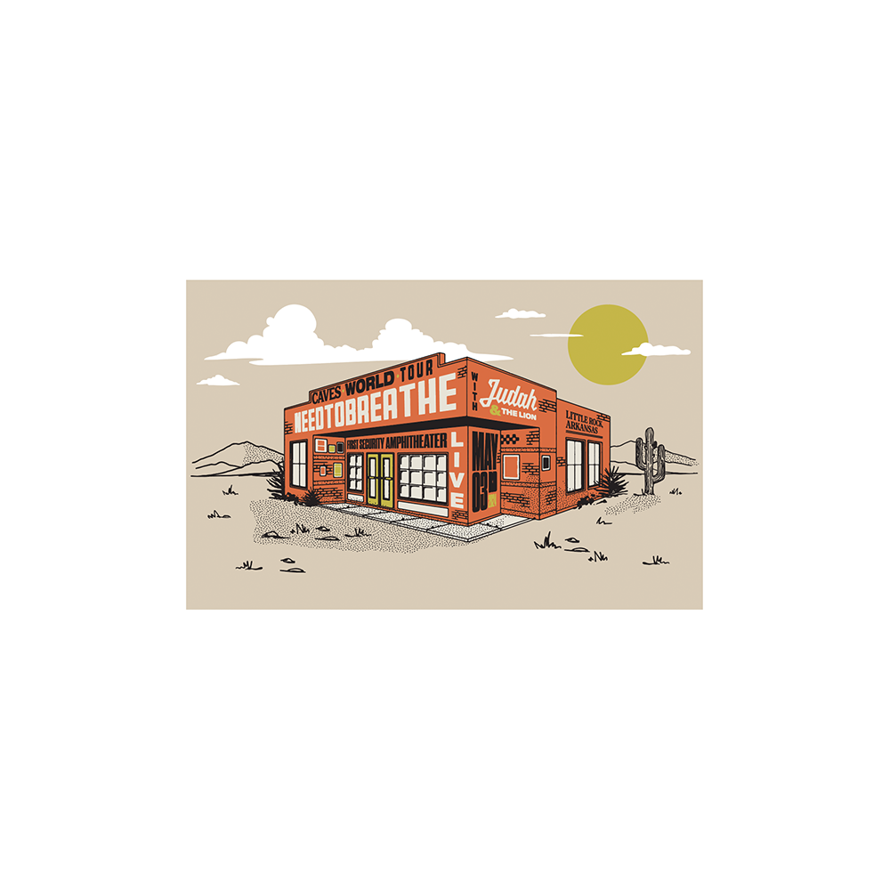 ミュージック POSTCARD GRAPHICS CAVES WORLD TOUR POSTCARDS – NEEDCO