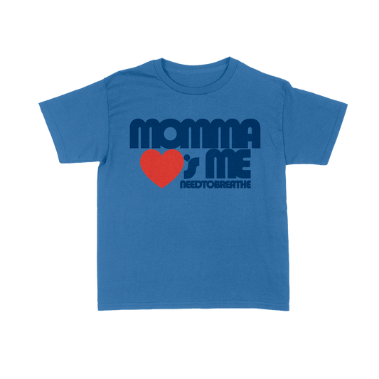Momma Loves Me Youth Tee - Blue