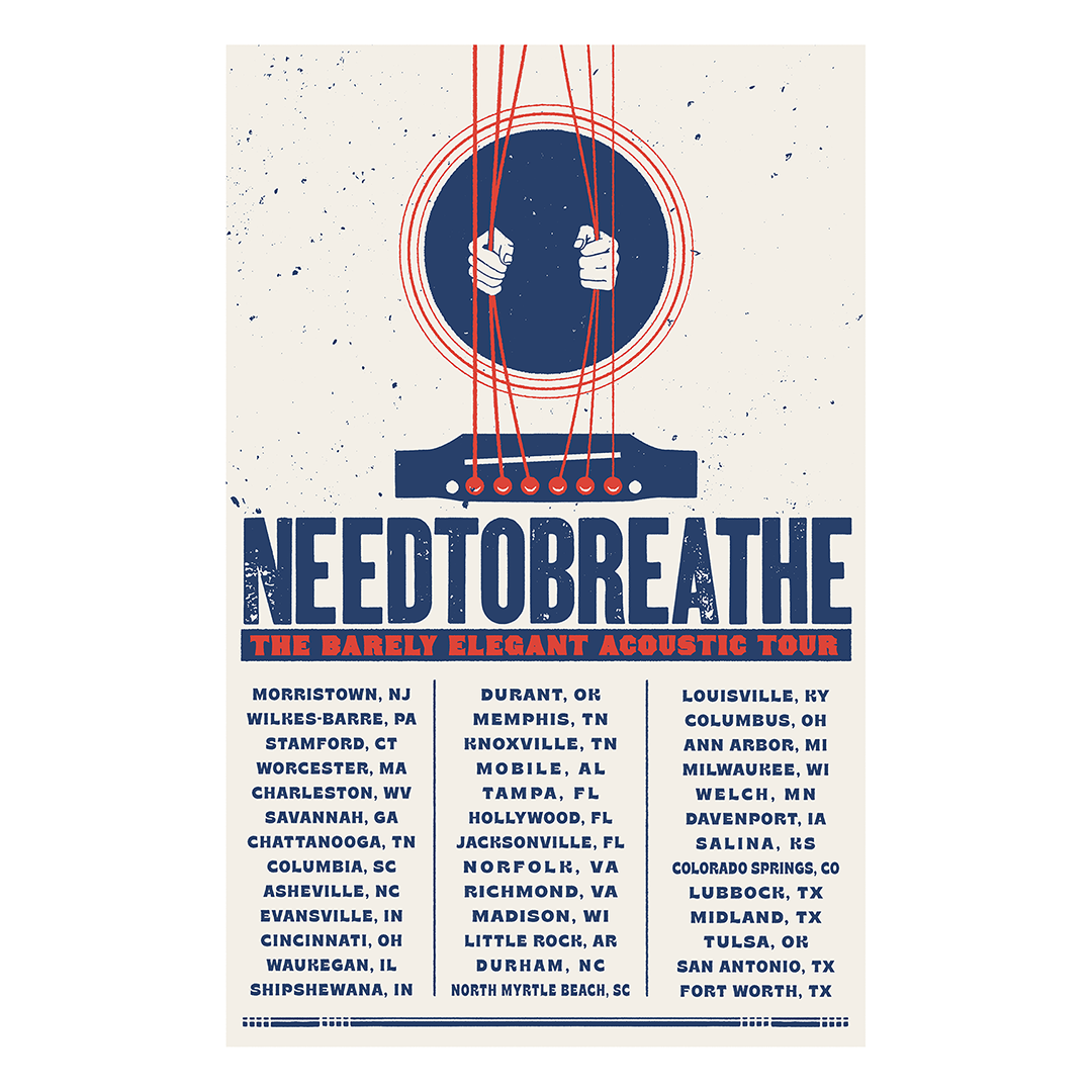 Barely Elegant Acoustic Tour Poster - SIGNED