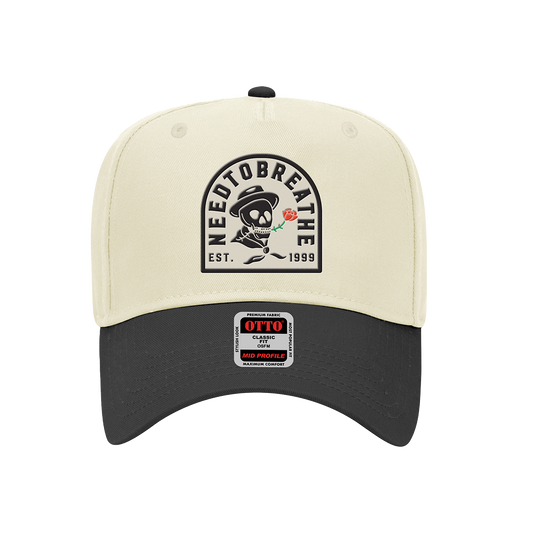 Skull Rose Patch Hat