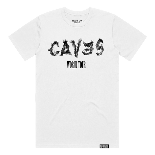 Caves World Tour Tee - White
